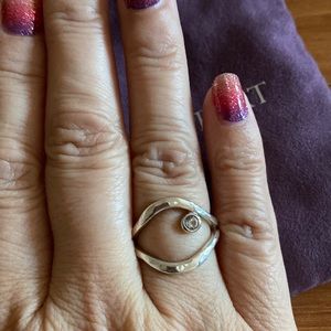 Grace & Heart sterling and cz sample ring size 7